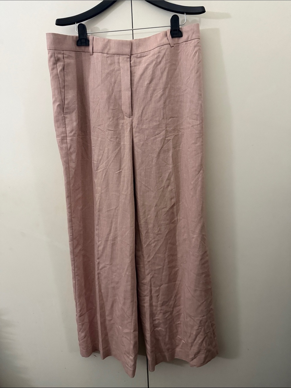 Ann Taylor Dusty Rose Wide-Leg Pants